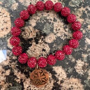 Rustic cuff beaded bracelet